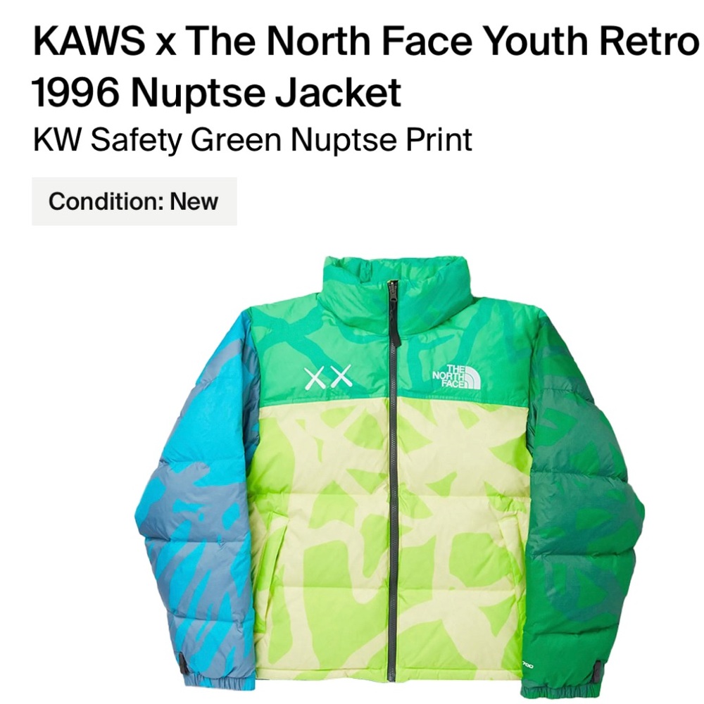 KAWS North-face youth coat